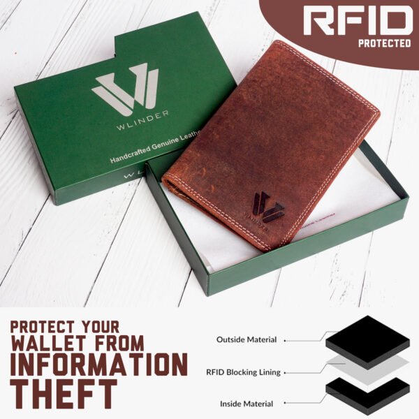 Premium Full Grain Leather Passport Holder - Image 6