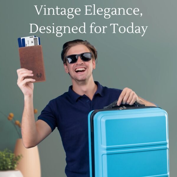 Premium Full Grain Leather Passport Holder - Image 8